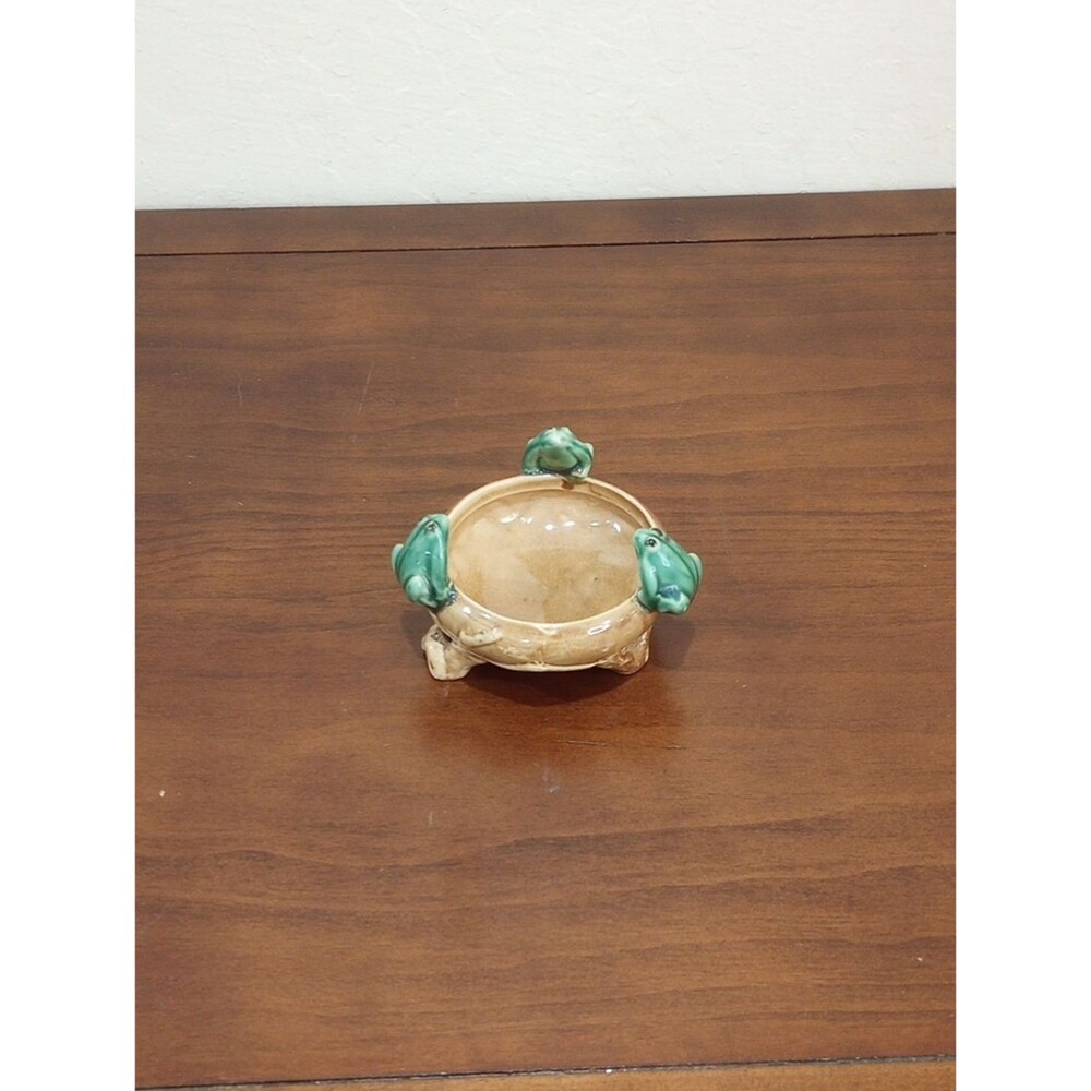 Frog Planter Bowl/Trinket Dish - Vintage!